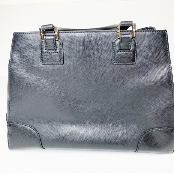 Tory Burch Black Robinson Triangle Tote - Picture 11 of 12